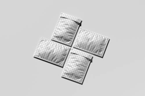 塑料快递包装袋PS样机模板 - PNG派