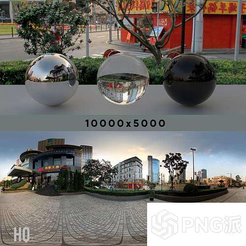 镜面装饰球体3D模型 - PNG派
