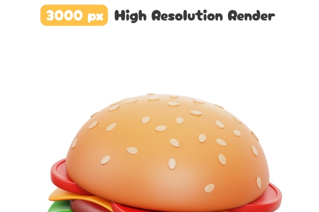 快餐食品与饮料3D图标包 - PNG派