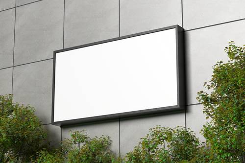 户外墙面广告牌、商业广告灯箱PS样机模板 - PNG派