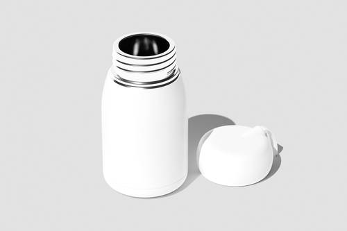 圆柱形保温杯PS样机模板 - PNG派