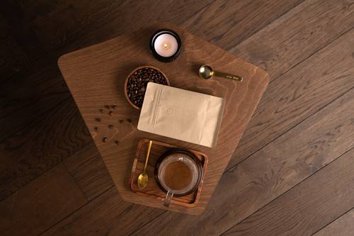 咖啡包装场景展示PS样机模板 - PNG派