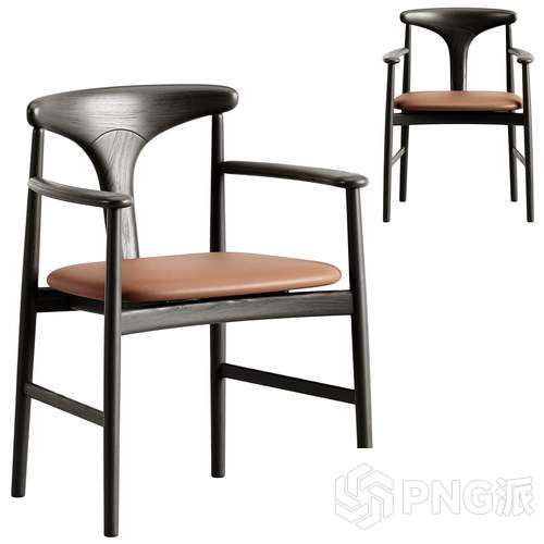 欧式单椅3D模型 - PNG派