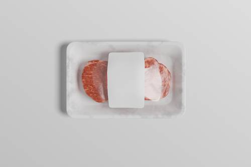生鲜肉类托盘包装PS样机模板 - PNG派