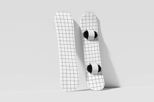 滑雪板PS样机模板 - PNG派