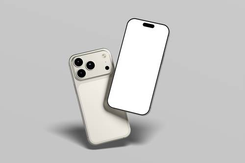 IPhone 17 Pro手机PS样机模板 - PNG派