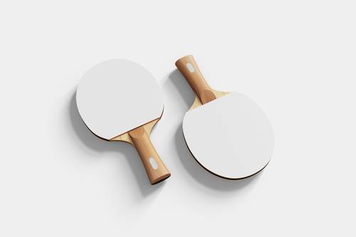 乒乓球拍PS样机模板 - PNG派