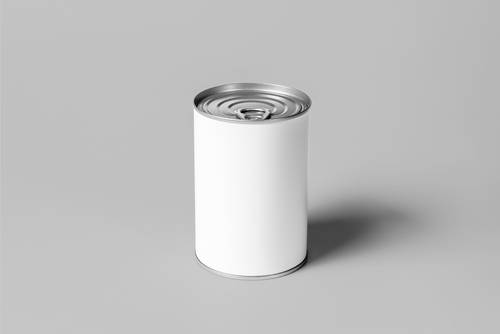 金属食品罐头PS样机模板 - PNG派