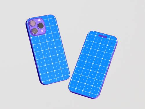 iPhone 16 Pro Max手机PS样机模板 - PNG派