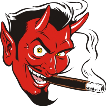 抽烟的恶魔 - PNG派