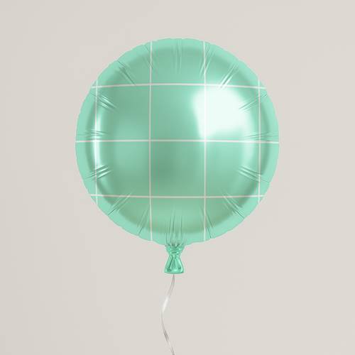 心形状气球PS样机模板 - PNG派