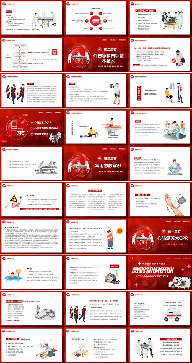 卫生健康培训PPT模板 - PNG派