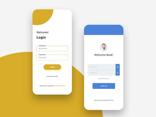 iOS登录屏幕UI素材 - PNG派