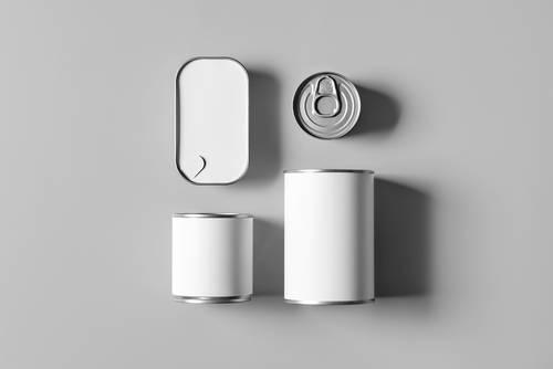 金属食品罐头PS样机模板 - PNG派