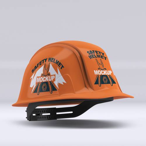 工业工地安全帽PS样机模板 - PNG派