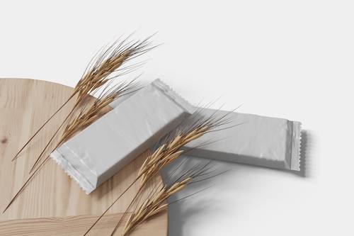 条形袋巧克力零食独立包装PS样机模板 - PNG派