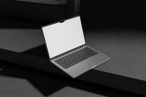 笔记本电脑PS样机模板 - PNG派