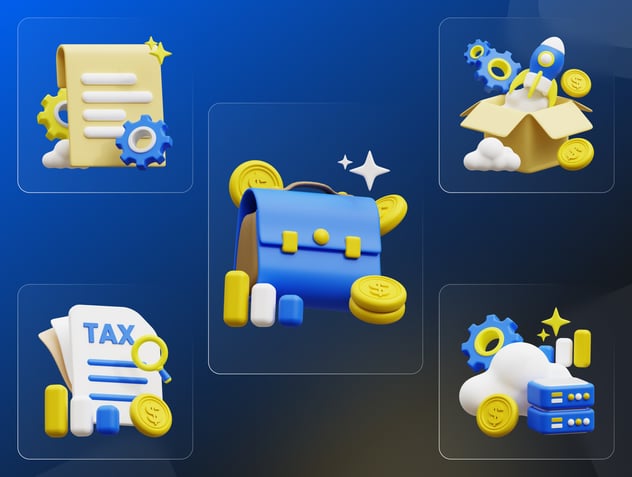 商业图标3D插画素材包版本 - PNG派