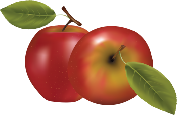 两个红苹果 - PNG派