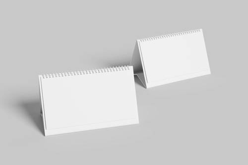 台历站立式翻页桌历PS样机模板 - PNG派