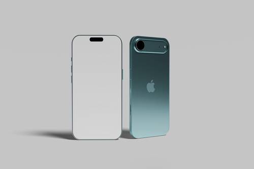 iphone 17 air手机PS样机模板 - PNG派