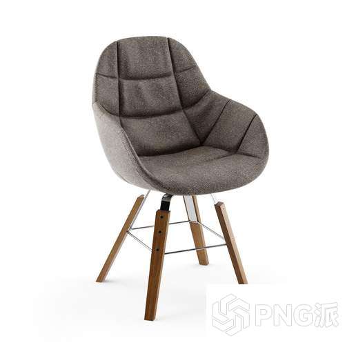 极简单椅3D模型 - PNG派