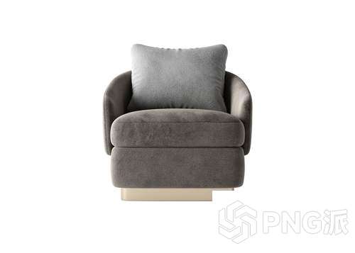 极简单椅3D模型 - PNG派