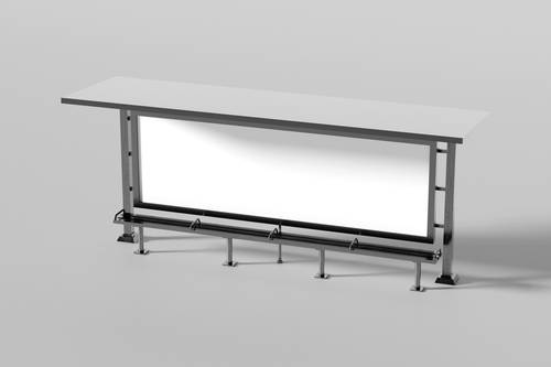 公交站牌广告PS样机模板 - PNG派