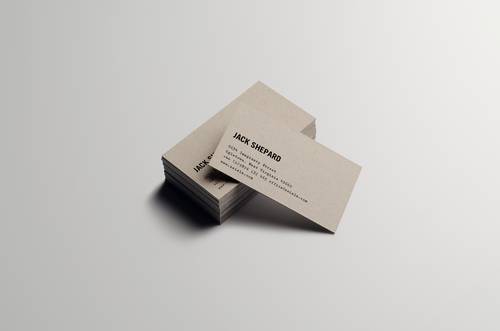 VIP卡名片银行卡展示效果PS样机模板 - PNG派
