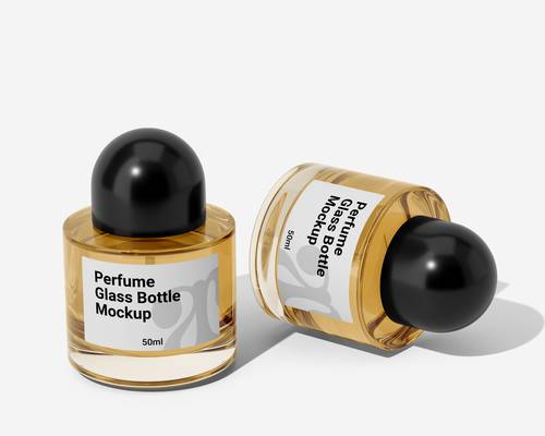 香水玻璃瓶PS样机模板 - PNG派