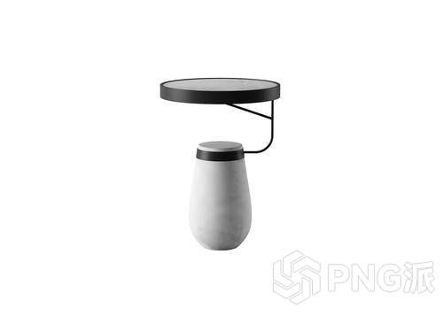 悬挂式水泥瓶底座边几3D模型 - PNG派