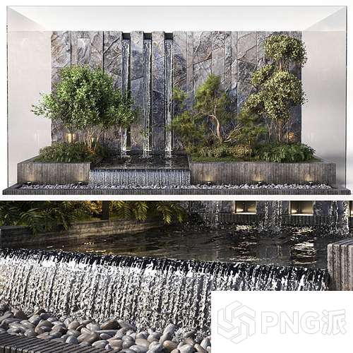 楼梯景观3D模型 - PNG派