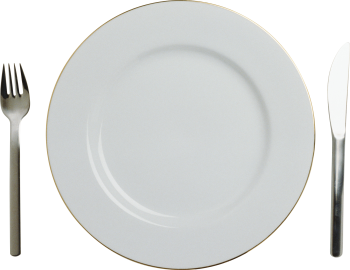 白色陶瓷碟子和杯子 - PNG派