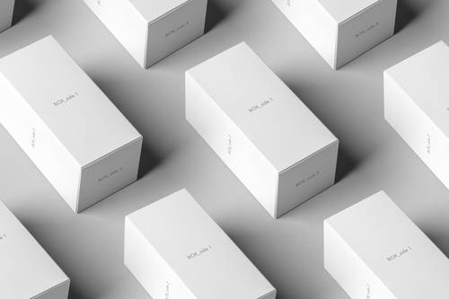 按压喷头药品包装瓶和包装盒PS样机模板 - PNG派