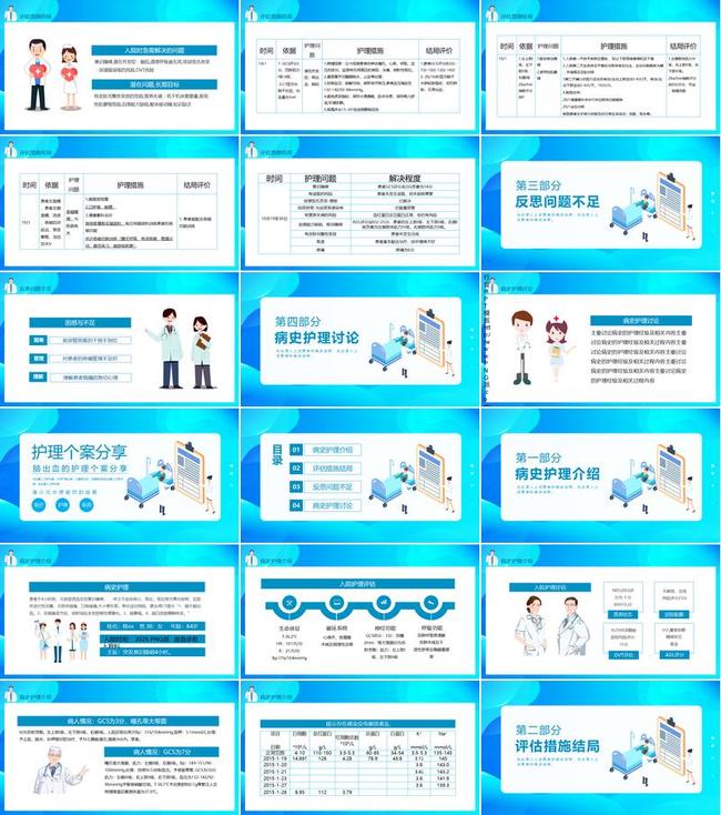 护理业务查房PPT模板 - PNG派