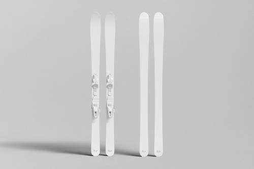 滑雪板设计PS样机模板 - PNG派