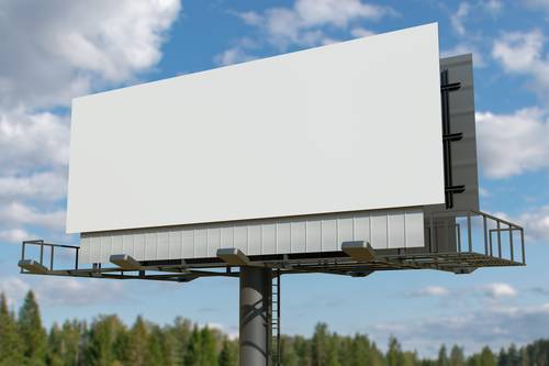 户外高炮广告牌PS样机模板 - PNG派