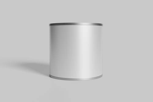 奶粉包装金属圆罐PS样机模板 - PNG派