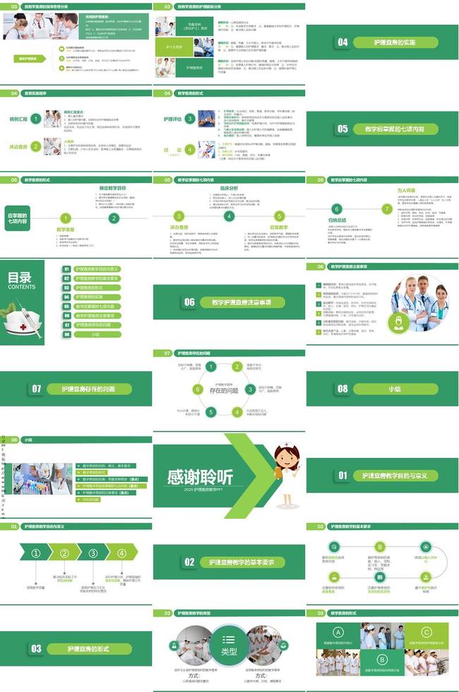 护理查房培训PPT模板 - PNG派