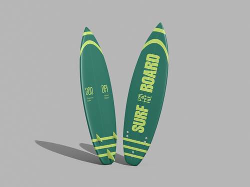 冲浪板PS样机模板 - PNG派