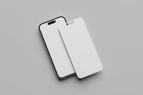 手机屏幕APP UI展示PS样机模板 - PNG派