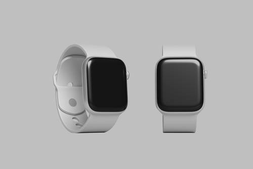 apple watch苹果智能手表PS样机模板 - PNG派