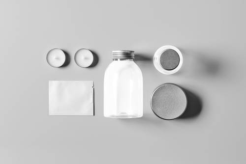 化妆品成套包装PS样机模板 - PNG派