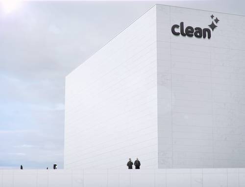 3D立体LOGO招牌、建筑外墙LOGO展示PS样机模板 - PNG派