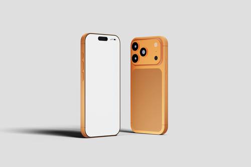 iPhone 17 Pro手机模型PS样机模板 - PNG派