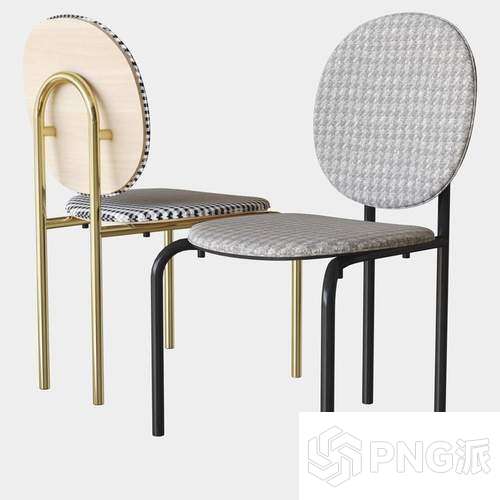 极简单椅3D模型 - PNG派