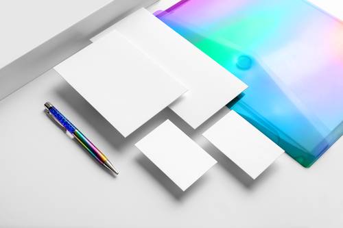 简约风格VI品牌样机PSD模板 - PNG派