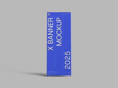 易拉宝展架PS样机模板 - PNG派