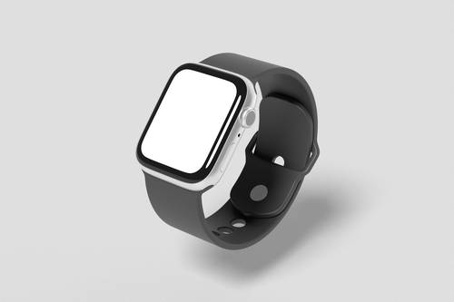苹果智能手表PS样机模板 - PNG派