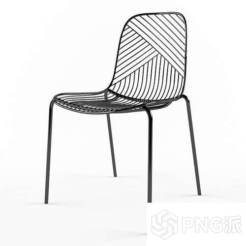 轻奢单椅3D模型 - PNG派
